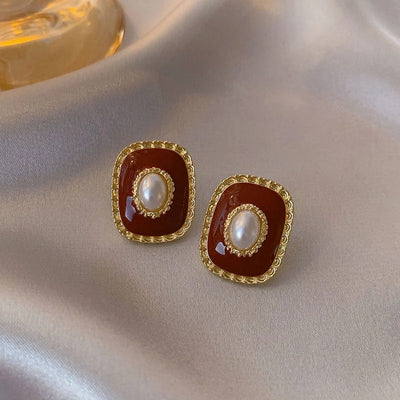 Vintage Dripping Oil Earrings