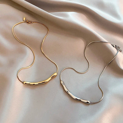 Gold Collarbone Chain Necklace