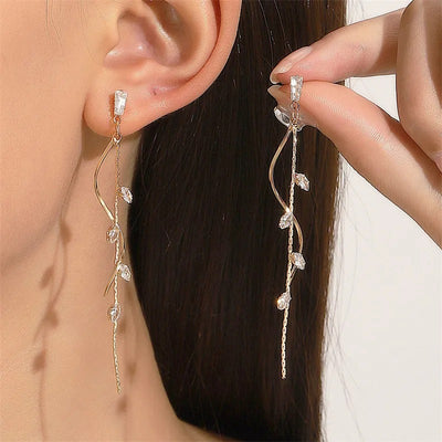 Luxury Green Zircon Drop Earrings