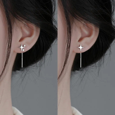 Star Tassel Drop Earrings