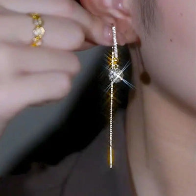 Luxury Green Zircon Drop Earrings