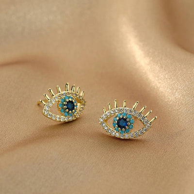 Kinitia Even Eye Earrings Gold-Plated