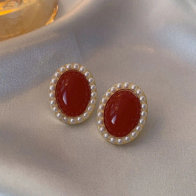 Vintage Dripping Oil Earrings
