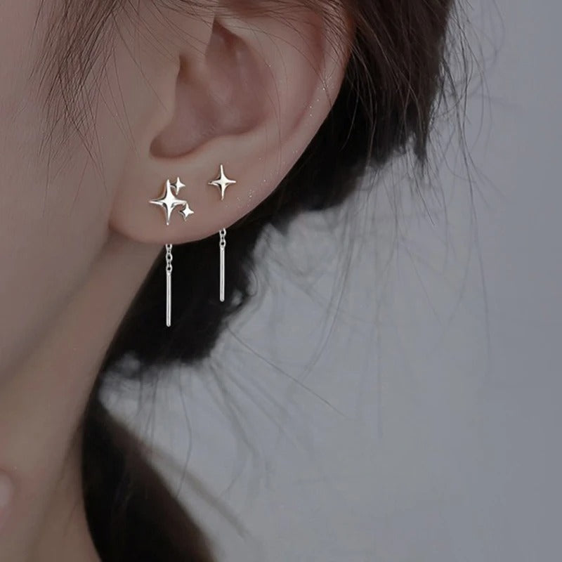 Star Tassel Drop Earrings