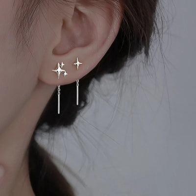 Star Tassel Drop Earrings