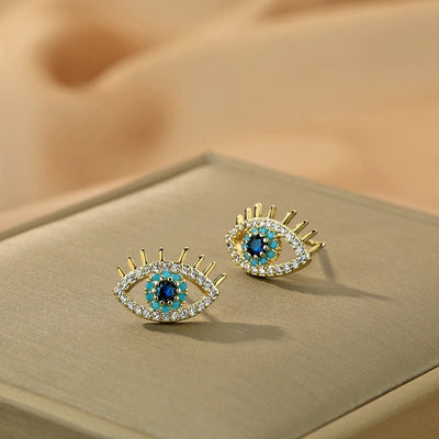 Kinitia Even Eye Earrings Gold-Plated
