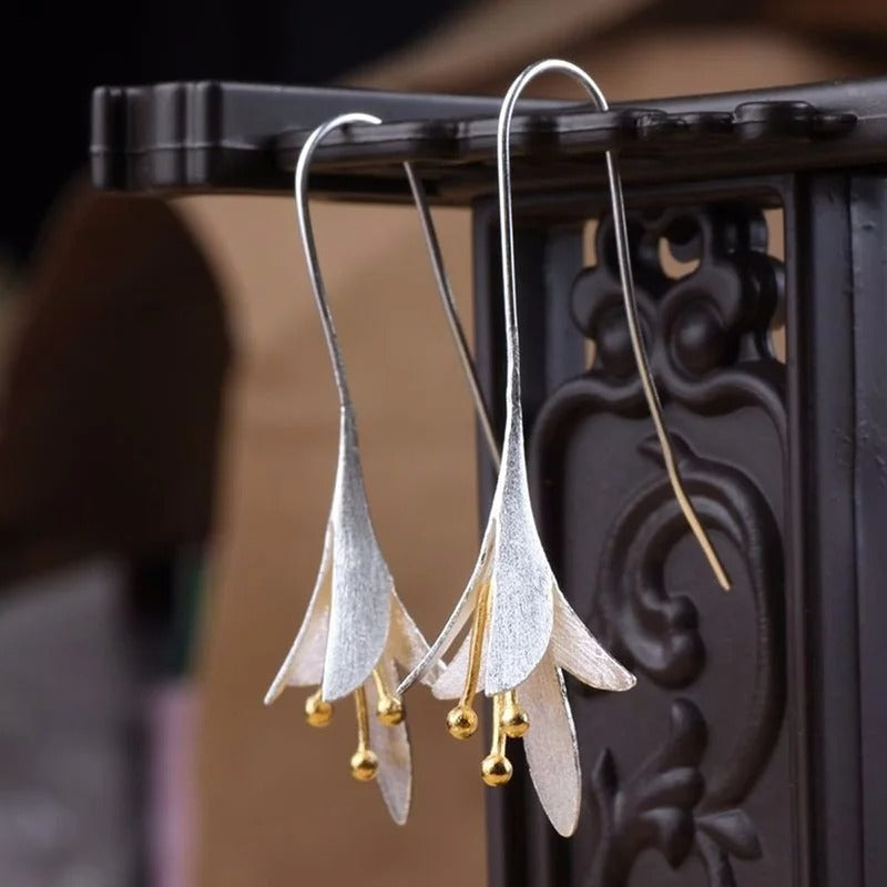 Floral Carved Earrings