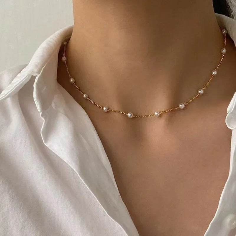 3PCS Pearl Necklace Set