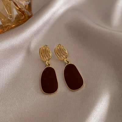 Vintage Dripping Oil Earrings