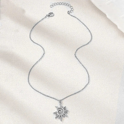 Vintage Whirlpool Sun Necklace