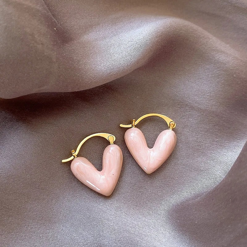 Vintage Bean Spliced Flat Pearl Drop Earrings
