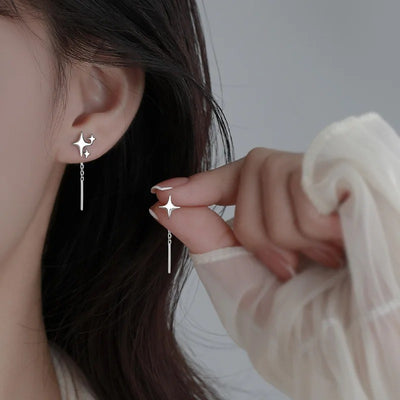Star Tassel Drop Earrings