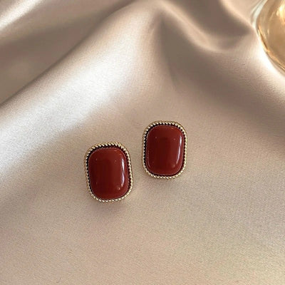 Vintage Dripping Oil Earrings
