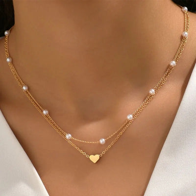 3PCS Pearl Necklace Set