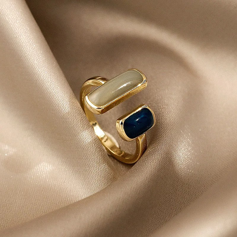 Colorful Drip Glaze Ring Women
