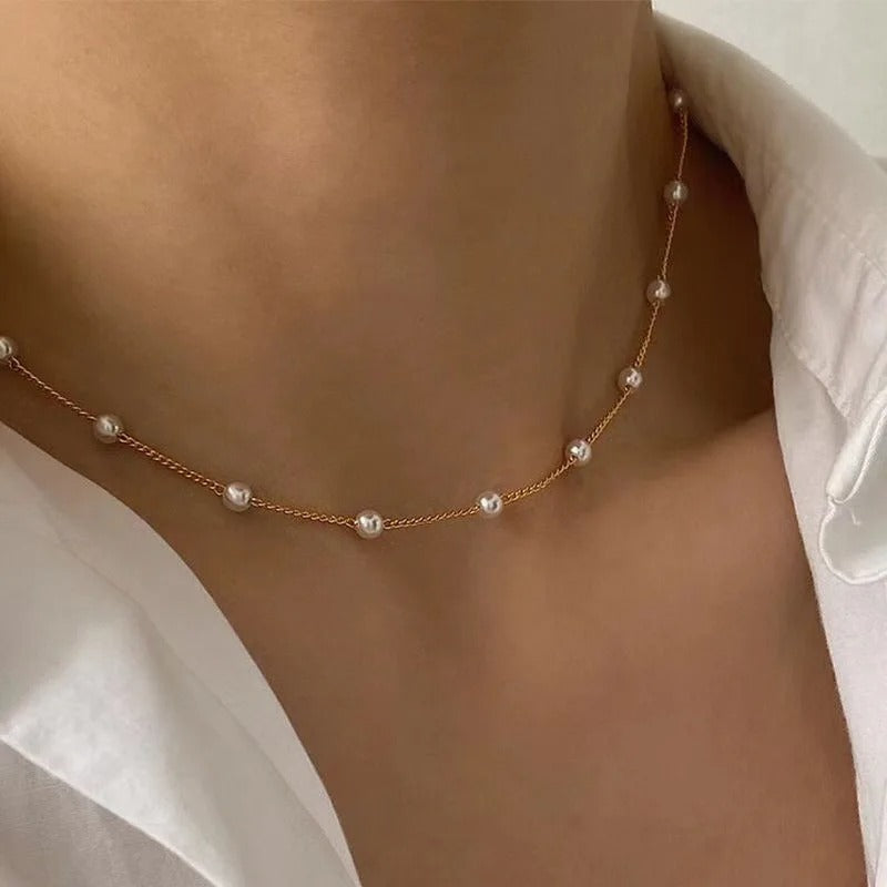 3PCS Pearl Necklace Set