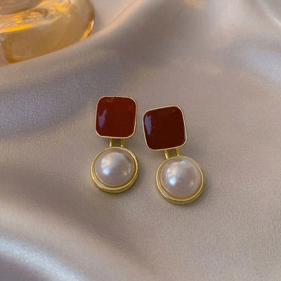 Vintage Dripping Oil Earrings